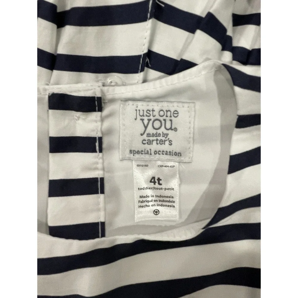 New Carter's‎ Dress Size 4 4T Just One You Special Occasion White Black Pink NWT